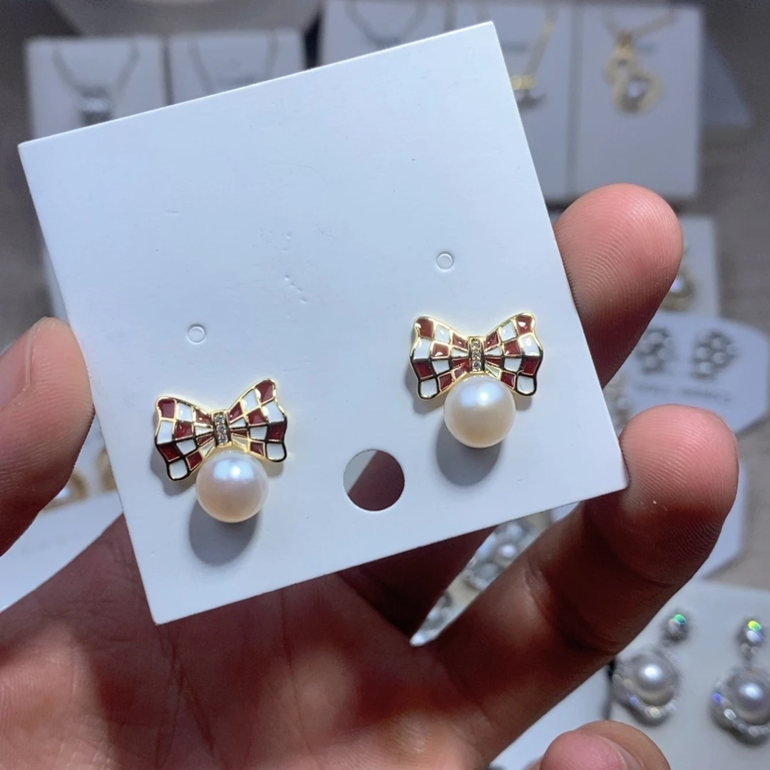 未镶嵌淡水珍珠耳饰