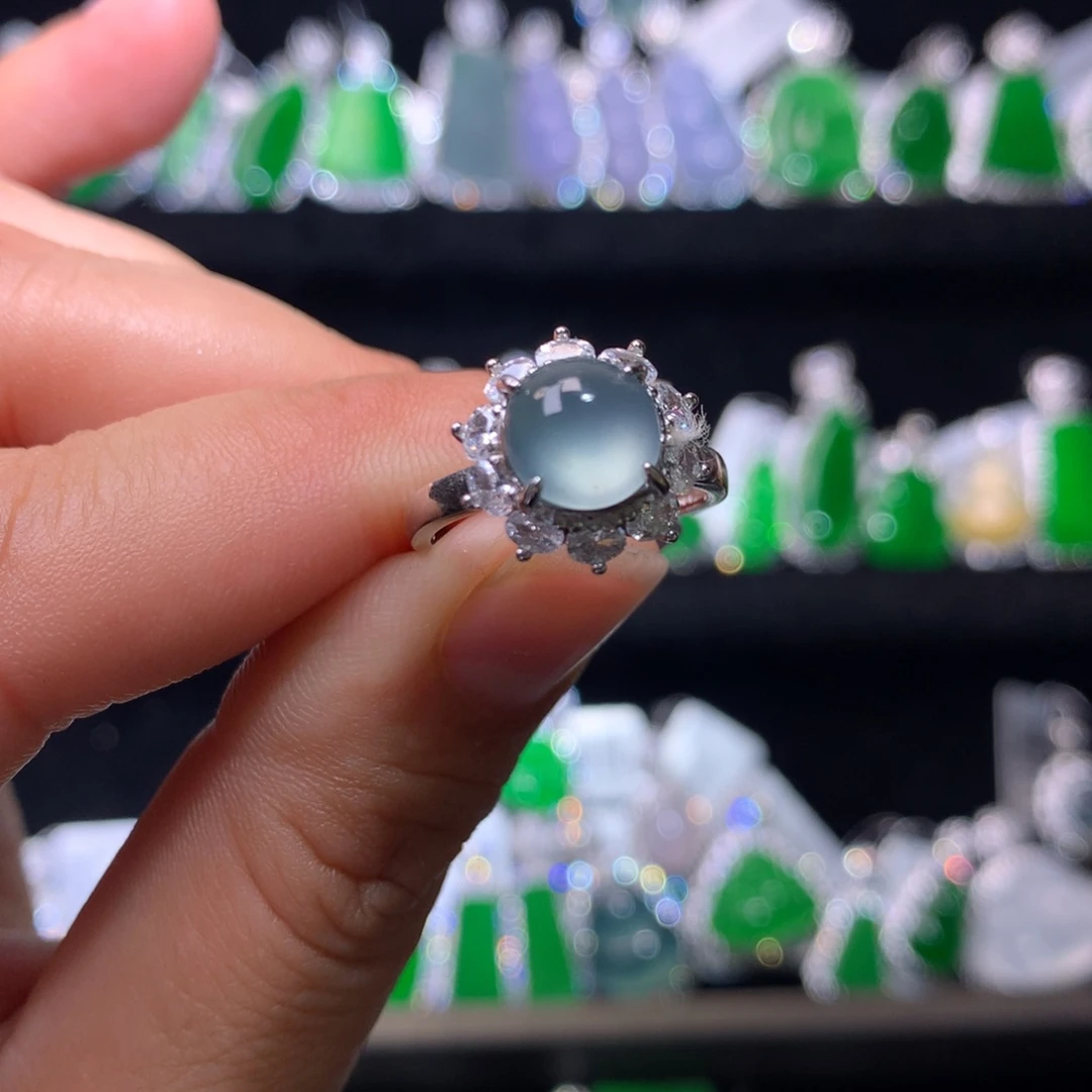 【闪购商品】颈饰银S925镶嵌翡翠天然翡翠