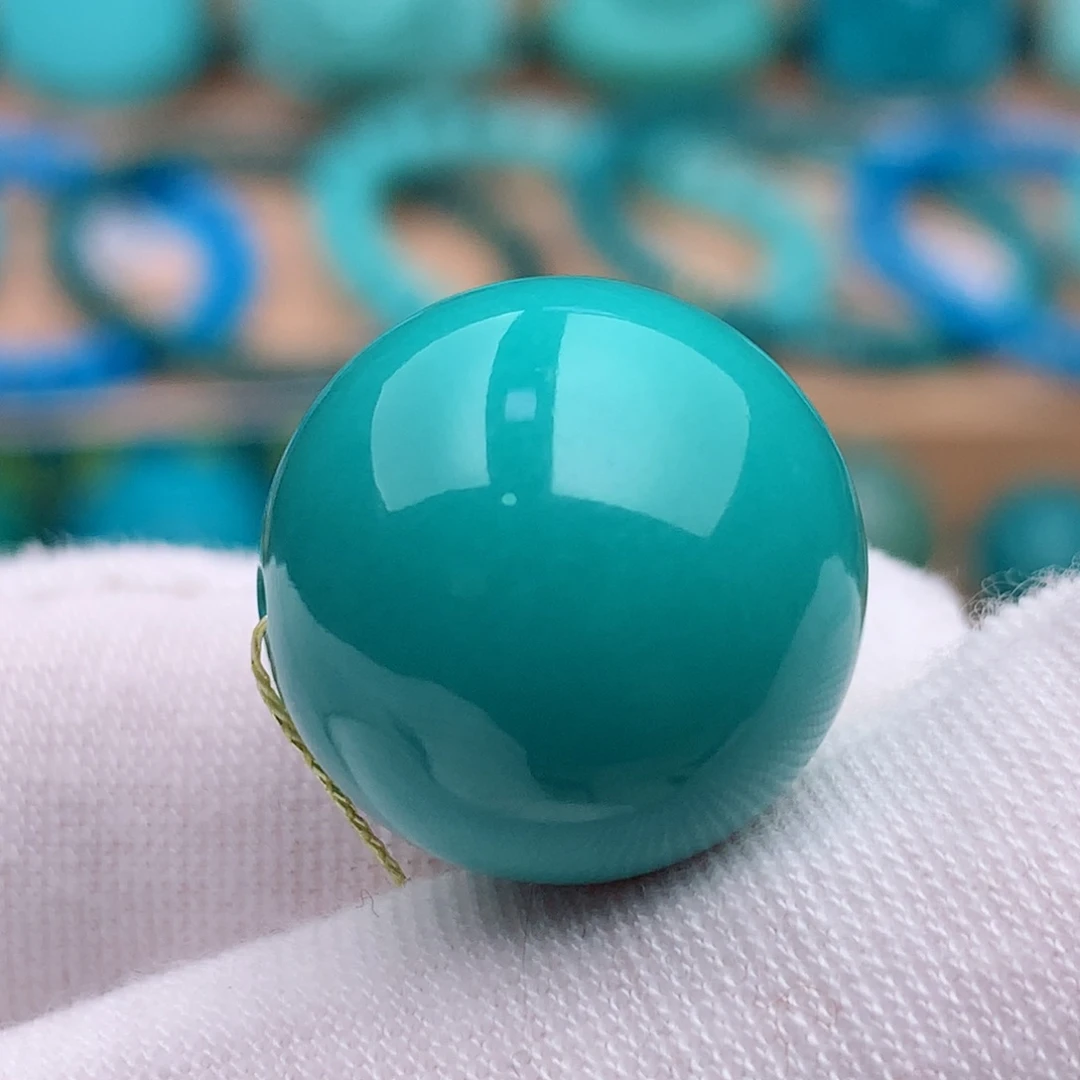 未镶嵌绿松石珠宝奇石16.7mm