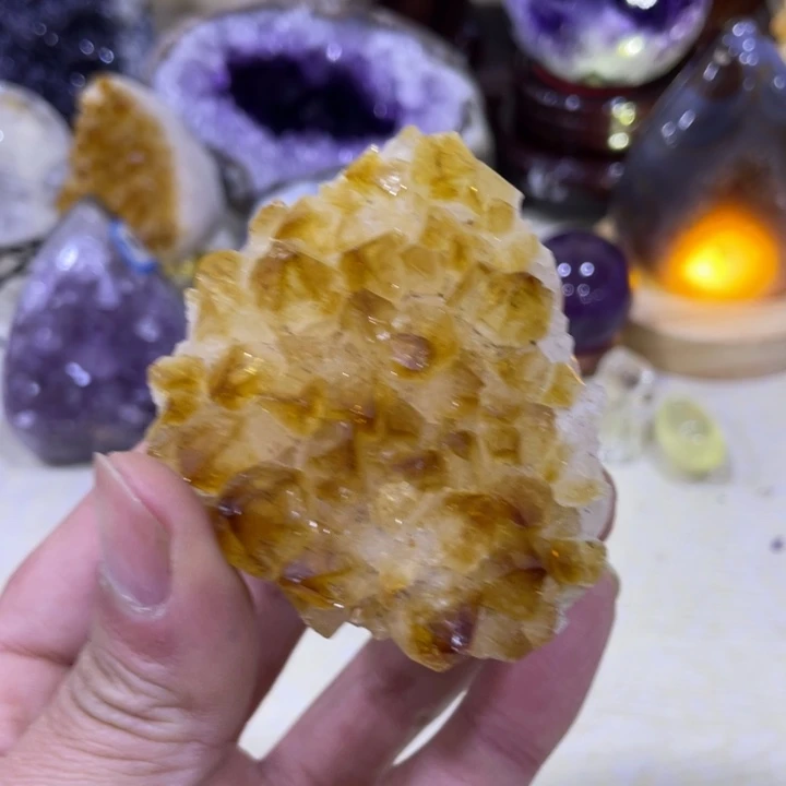 紫晶水晶摆件未镶嵌