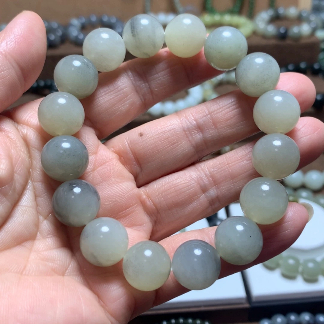 和田玉未镶嵌手链