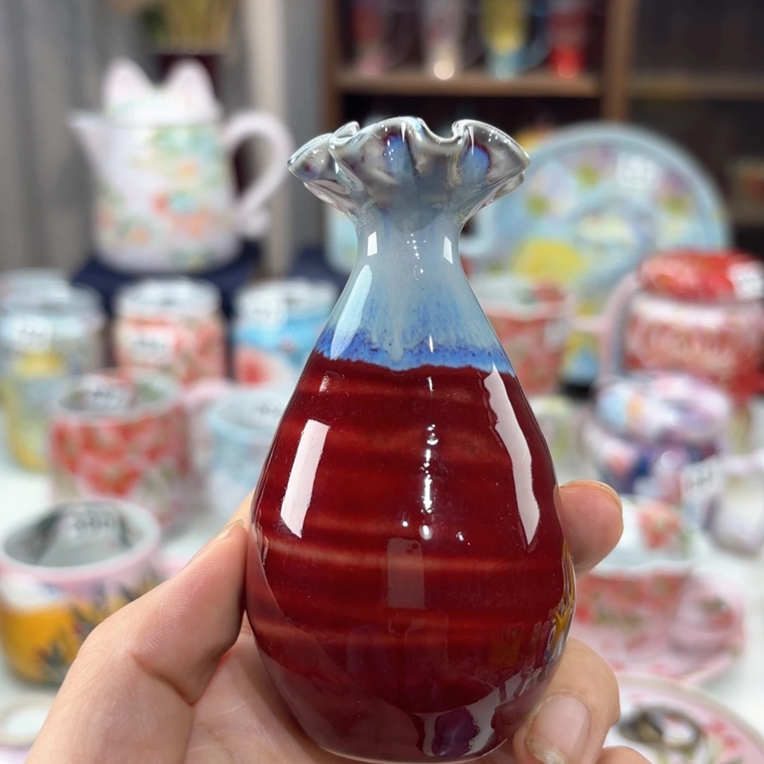 景德镇手绘高温釉下彩陶瓷茶具
