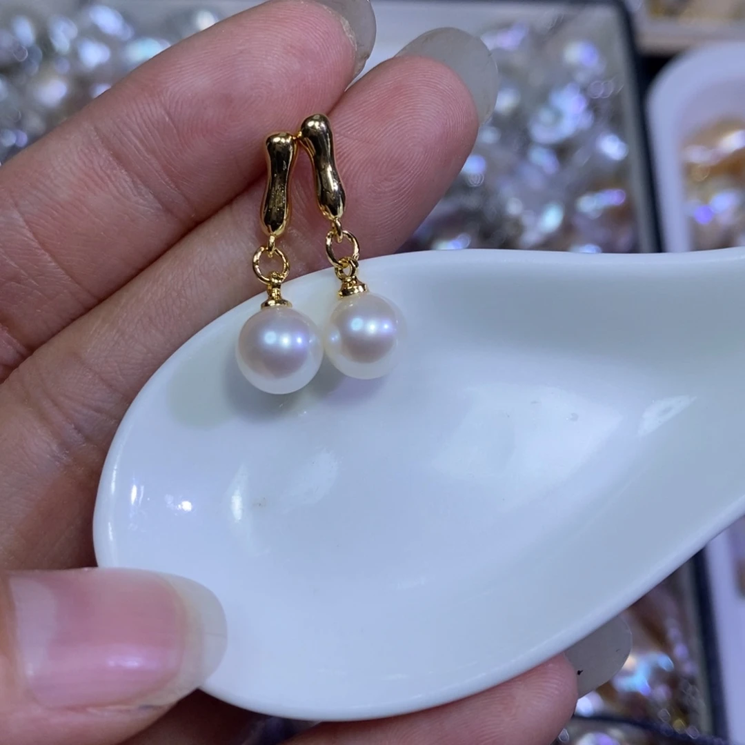 未镶嵌淡水珍珠耳饰94