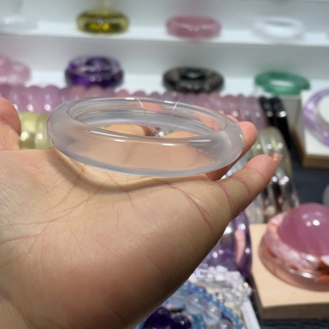 水晶手镯58圈口11号未镶嵌