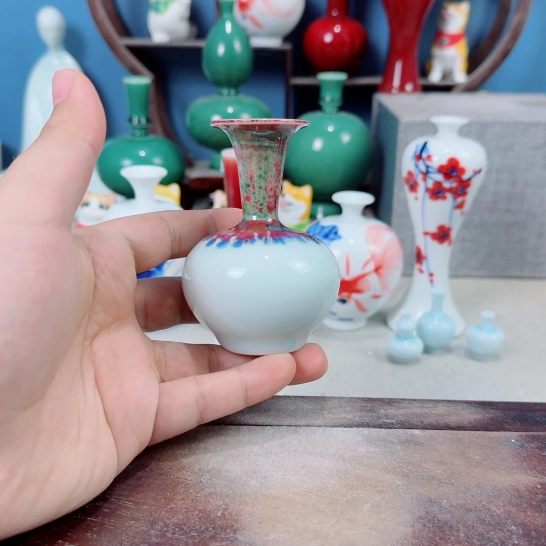 陶瓷手工小花器摆件