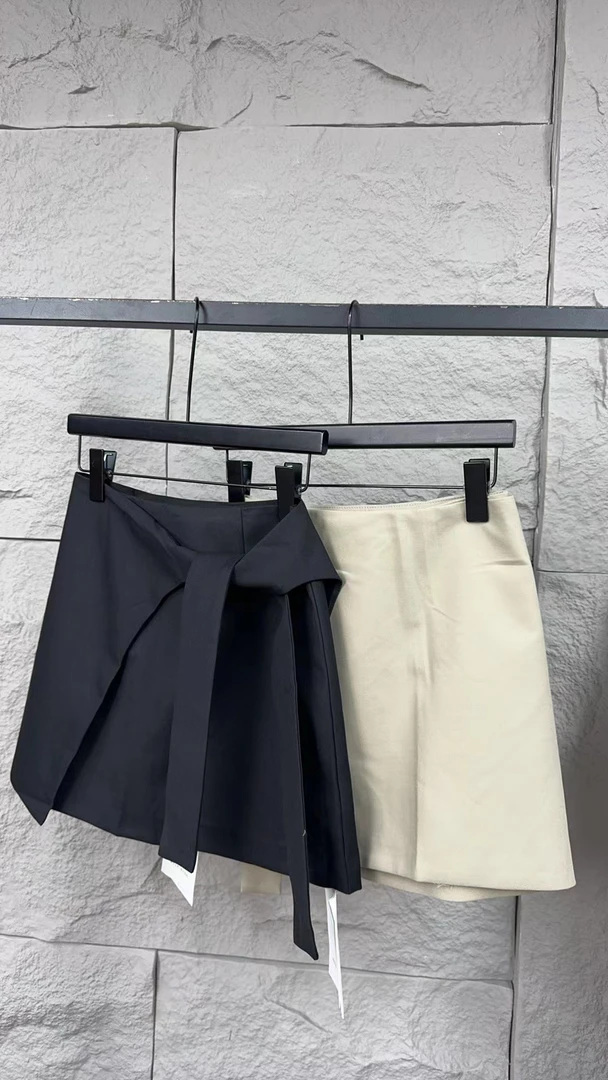 ［飘带逸裙］韩版夏季小个子高知穿搭绑带设计半身短裙