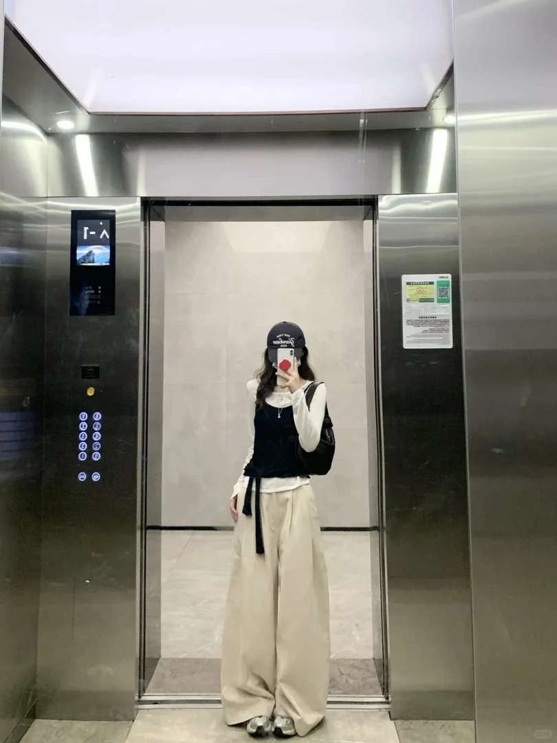 秋装搭配一整套女韩系高级感减龄叠穿马甲背心打底衫休闲裤三件套