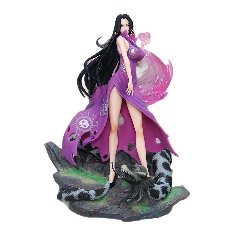 海贼王幻影女帝波雅汉库克可发光动漫雕像场景模型