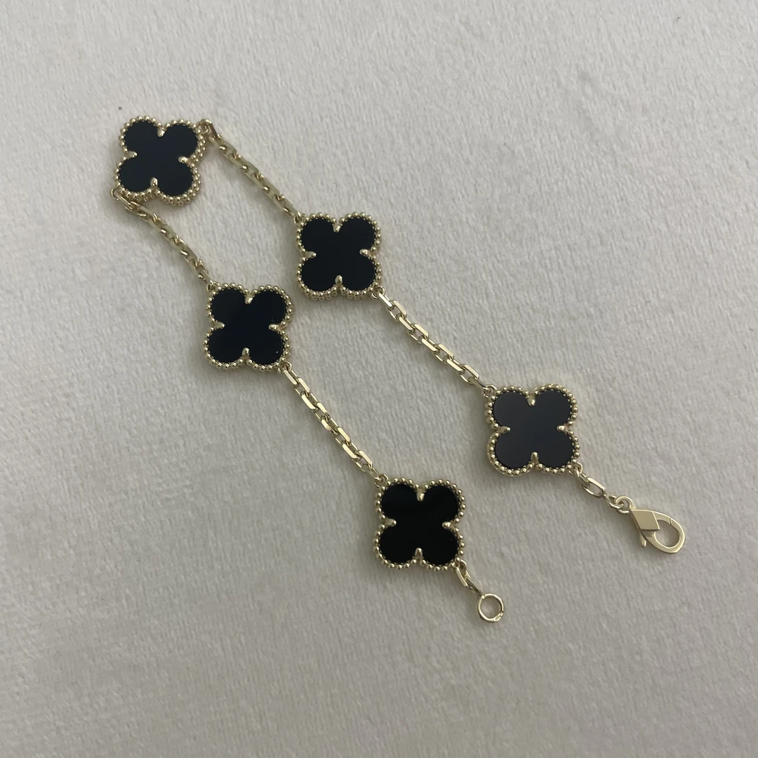 （福利款）18k黑色五花手链