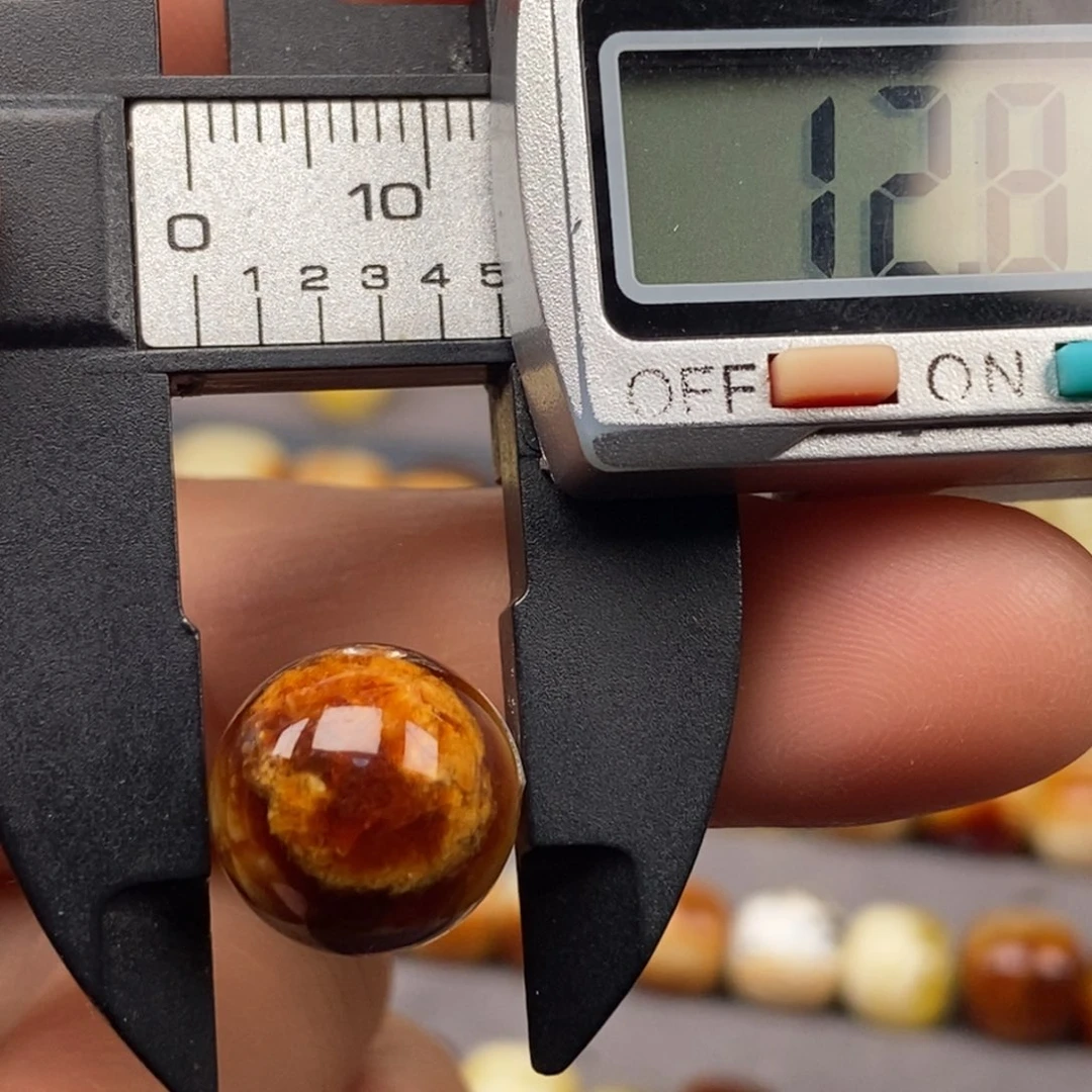 未镶嵌琥珀戒指圆珠