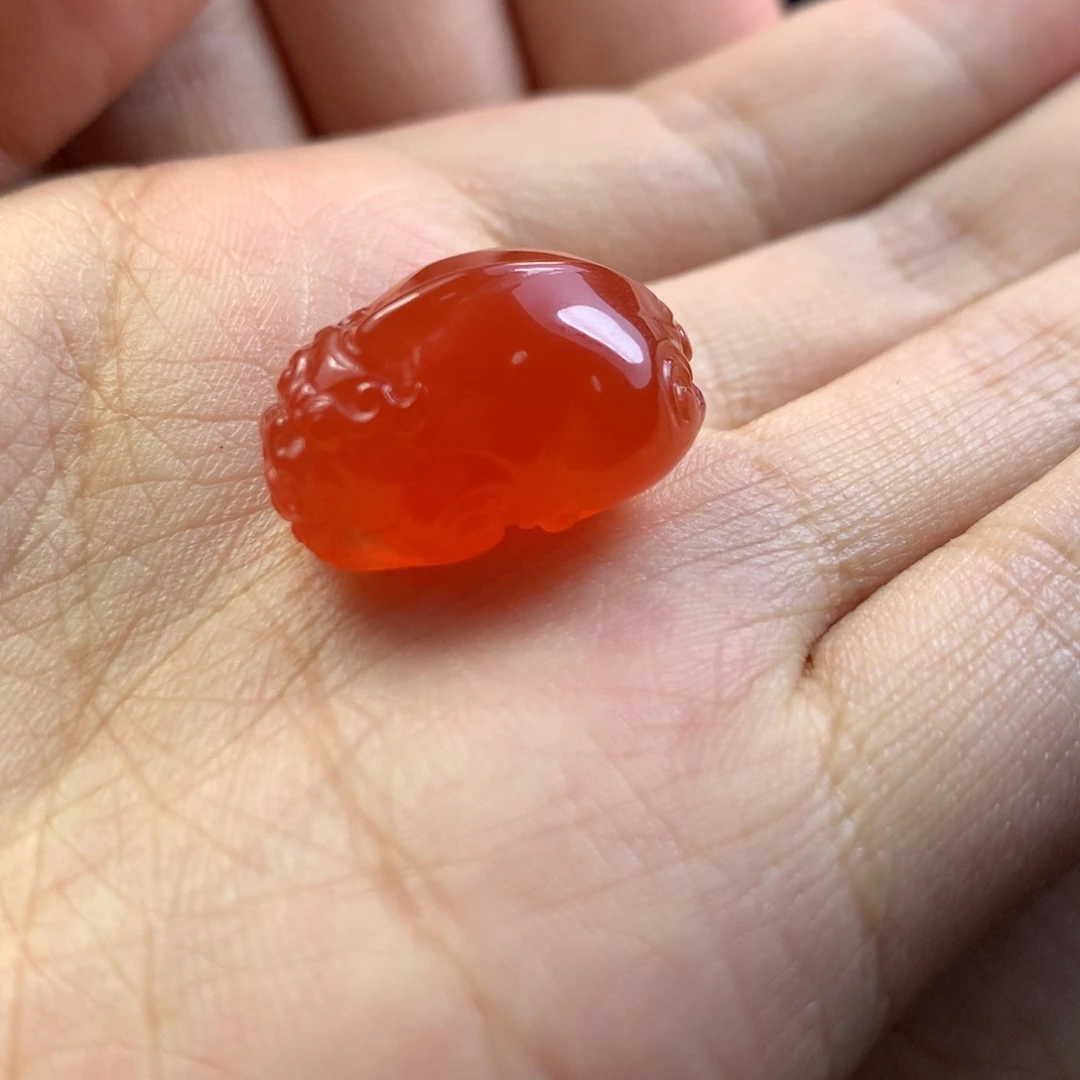南红玛瑙冰橘貔貅未镶嵌