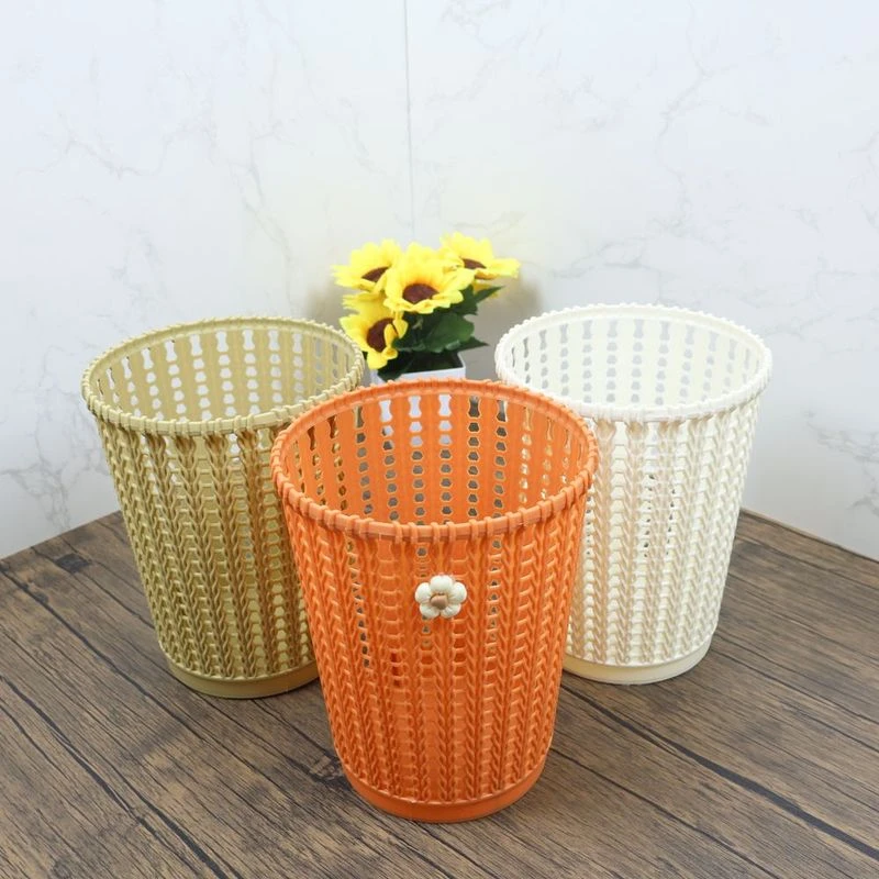 桌面收纳桶杂物收纳桶笔桶客厅家用商用办公室茶桌垃圾桶收纳篮