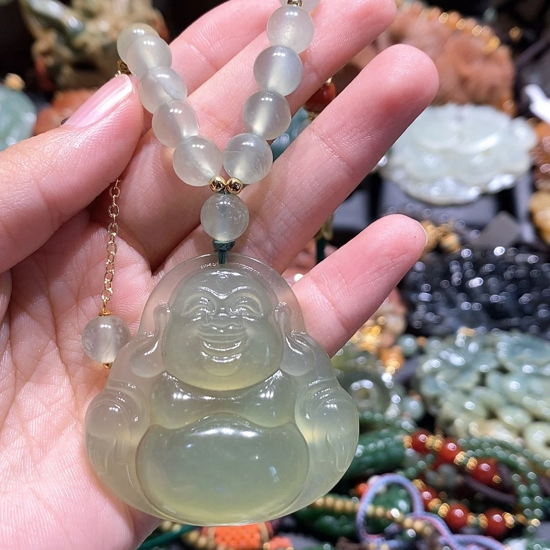 未镶嵌岫玉毛衣链