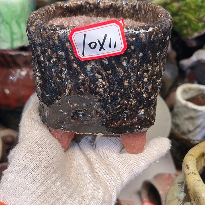 粗陶花盆手工花盆制作就这样