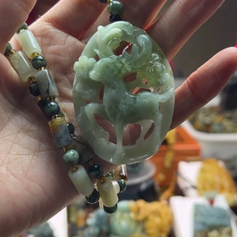 岫玉挂件未镶嵌挂件