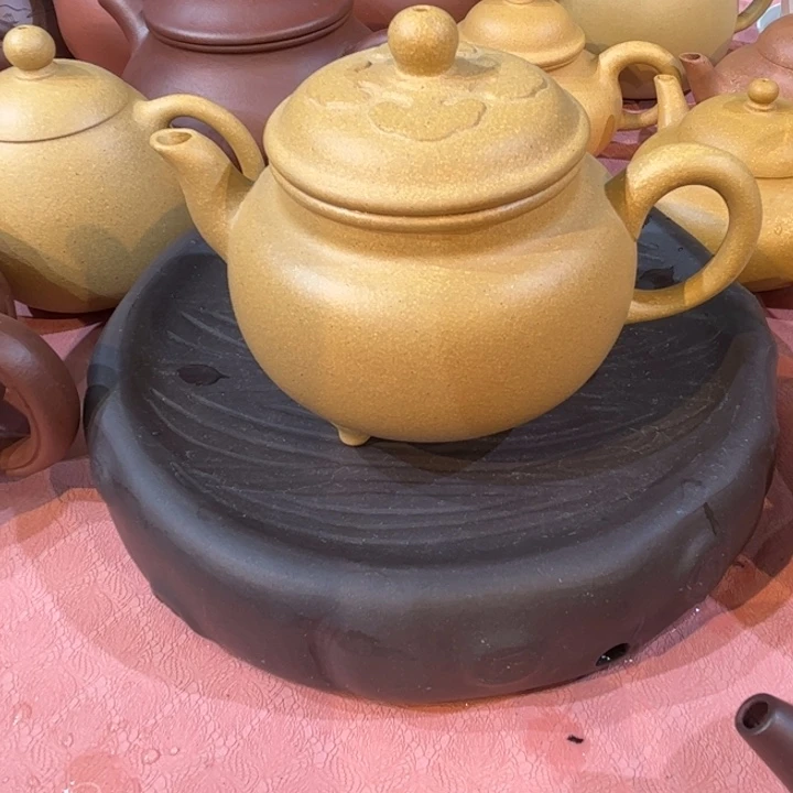 紫砂茶壶黄金段大斌如意200cc
