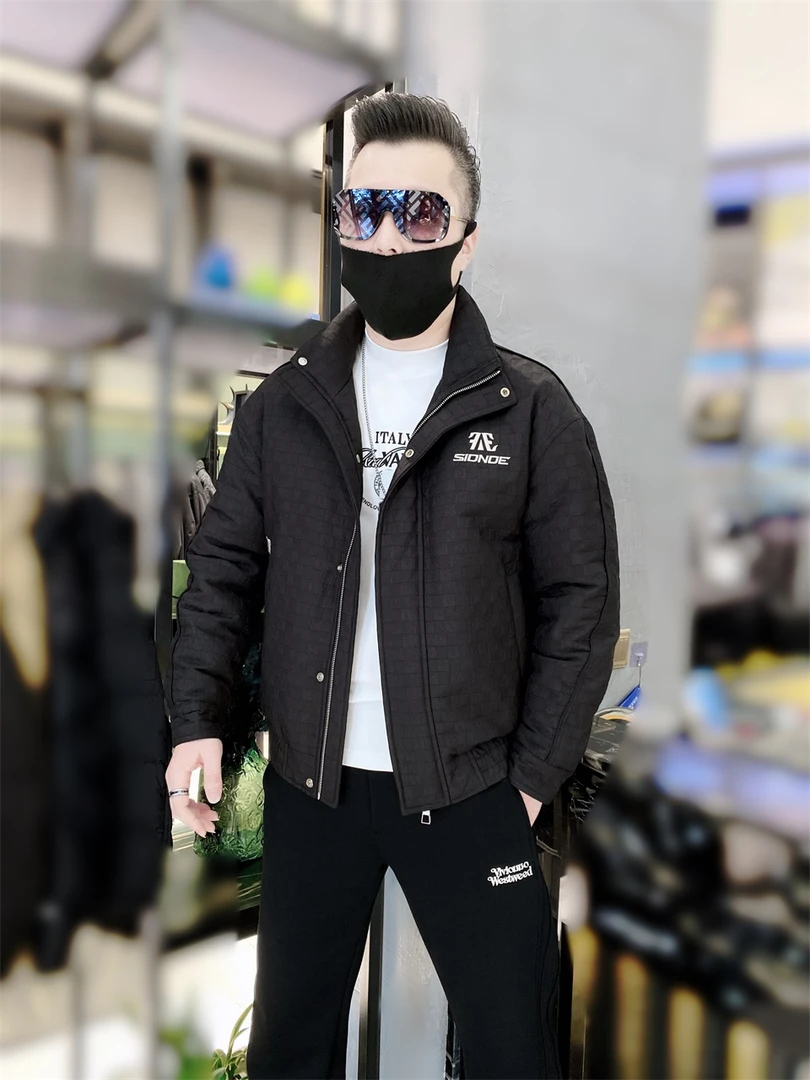 【陈先生】羽绒服冬季保暖夹克轻薄修身短款休闲潮流秋冬立领男款