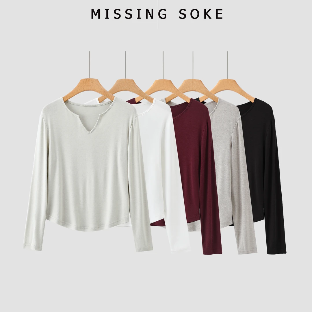 【海涛大叔】「面膜奶皮T」天丝莱赛尔羊毛水面膜V领衫