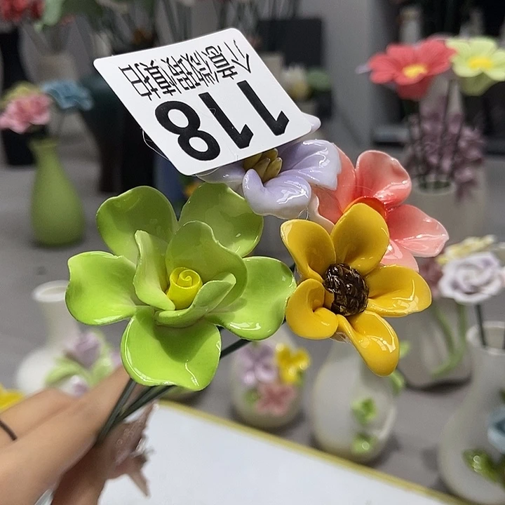 陶瓷纯手工捏花设计