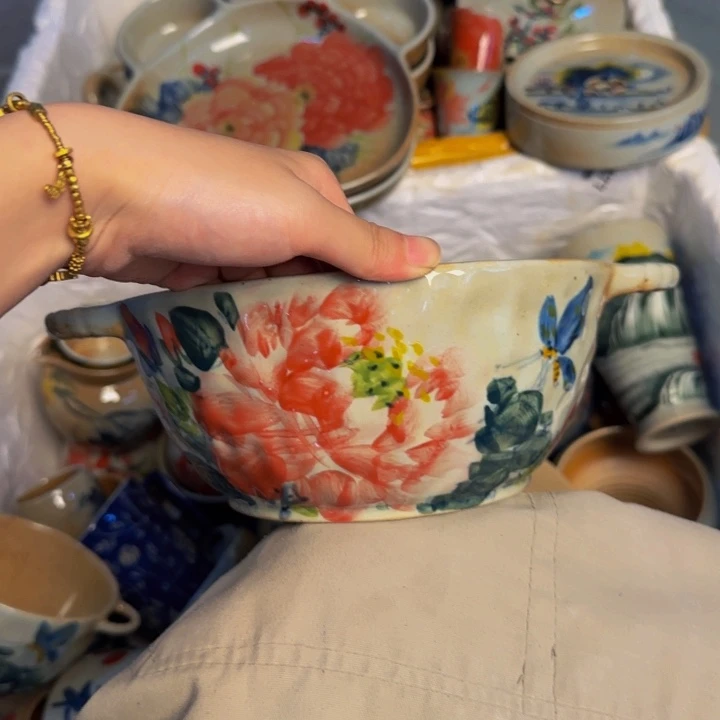 瓷片景德镇陶瓷手工手绘