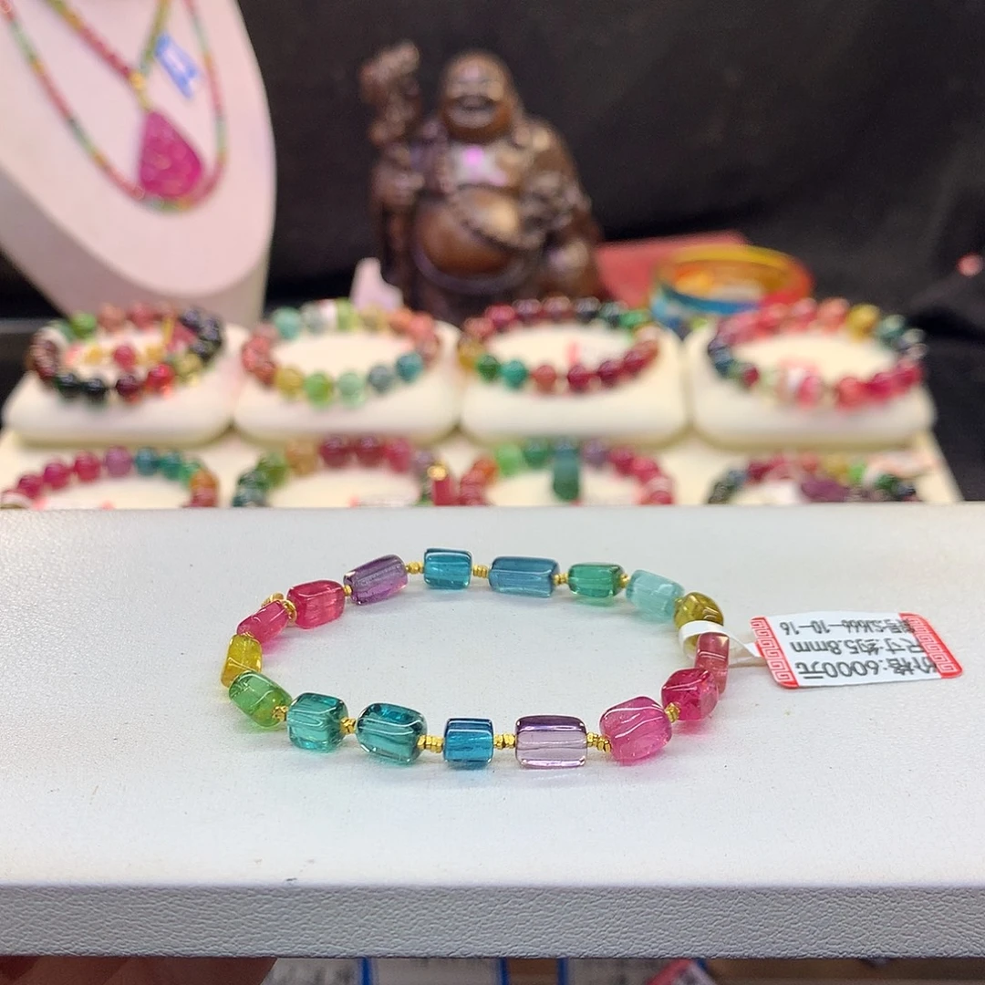 未镶嵌手串碧玺荧光随行5.8mm