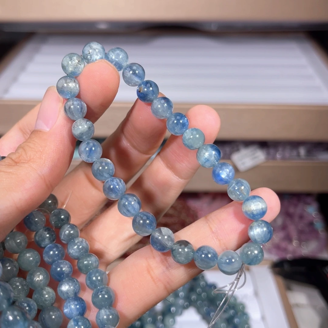 水晶手链未镶嵌蓝绿020