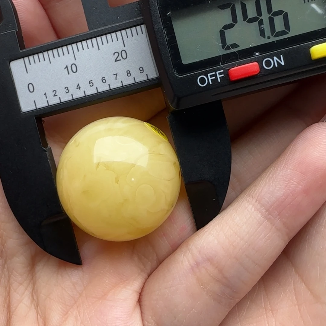 水***食蜜蜡未镶嵌裸石微瑕飘花圆珠