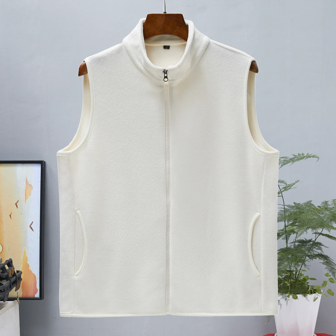 秋季新品抓绒衣马甲背心男女同款冲锋衣内胆摇粒绒立领马夹外套