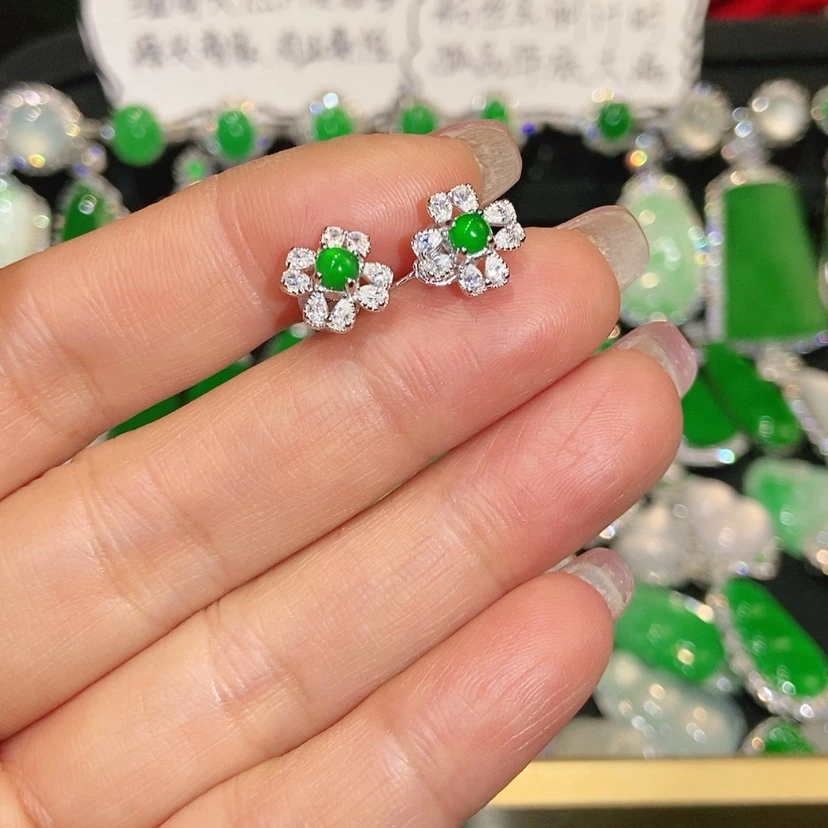 【闪购商品】未镶嵌翡翠耳饰天然翡翠