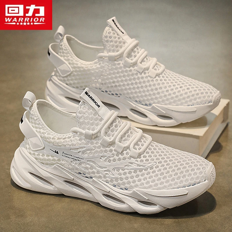回力洞洞男鞋冬季透气2025新款网面运动鞋爆款镂空防臭休闲小白鞋
