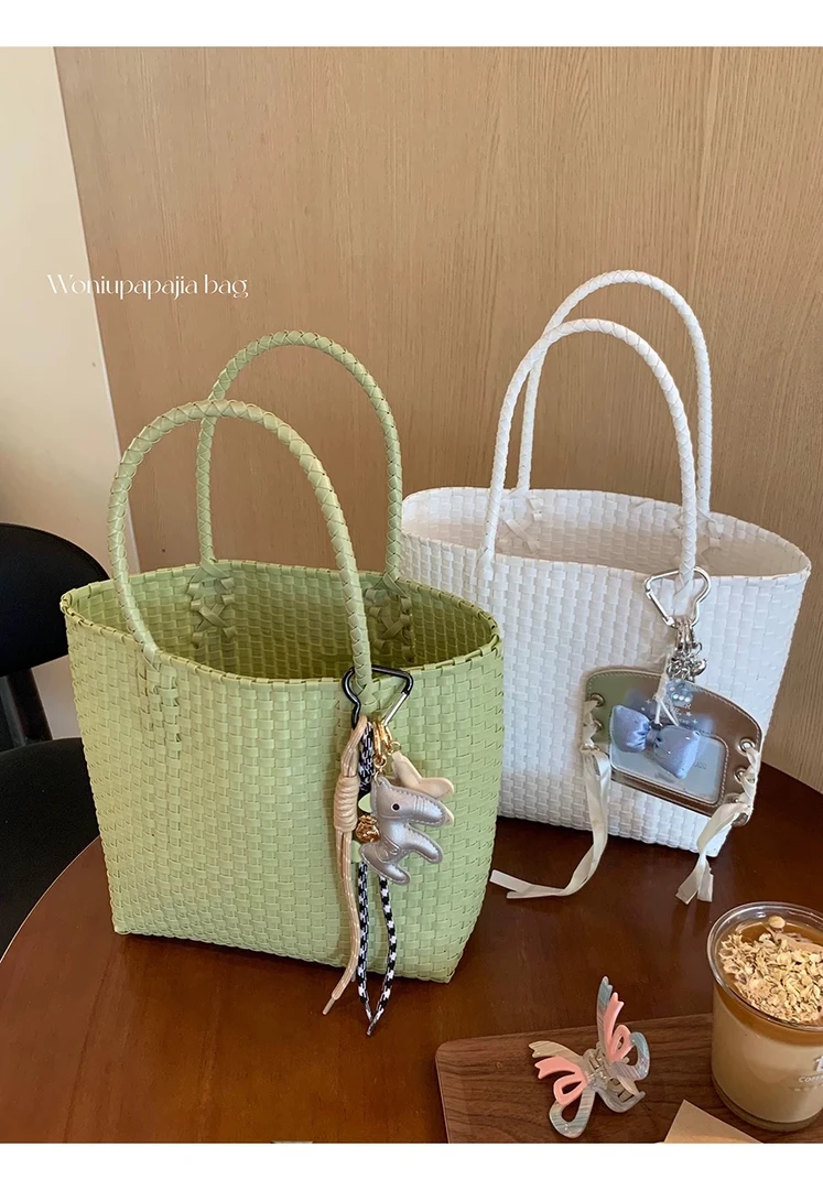 「Ohyoudo」简约百搭编织包/夏季必备!新款菜篮子包沙滩包高级感