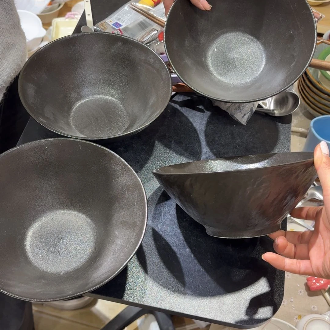 瓷8寸面碗四个微瑕特价处理