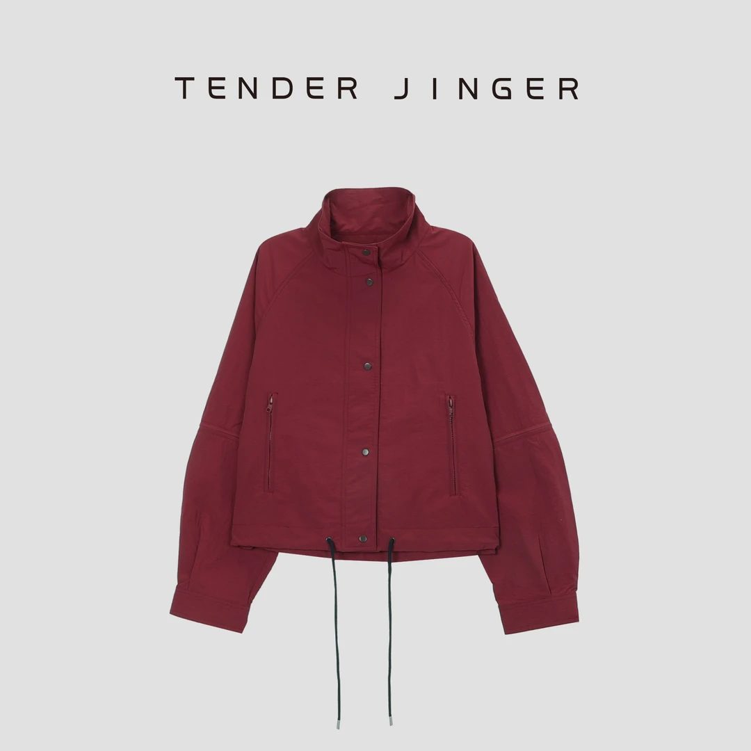 Tender Jinger【专柜】可拆卸袖立领短外套T51FCC80046