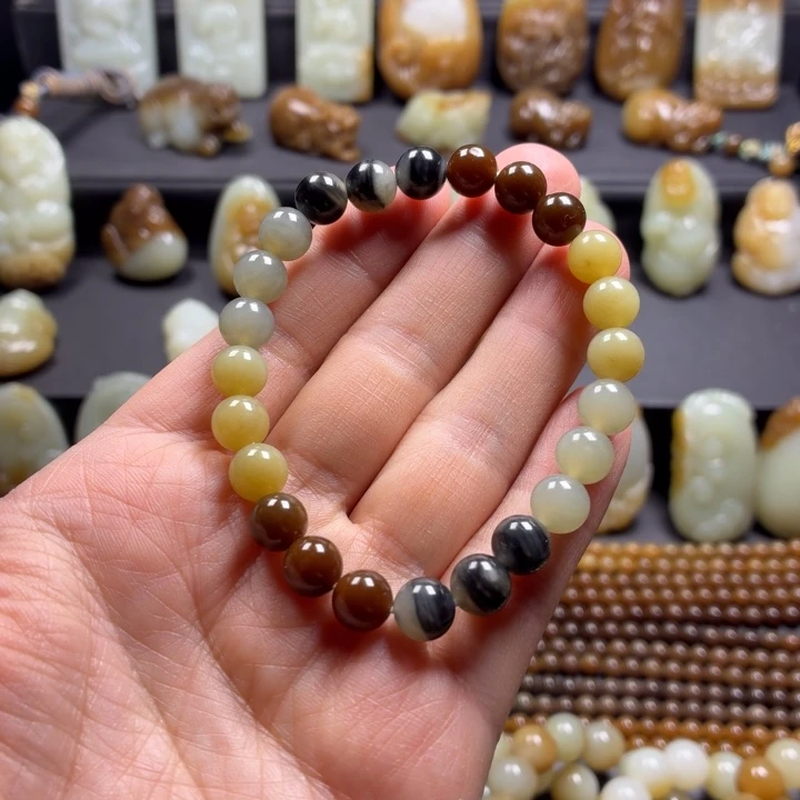 和田玉未镶嵌手串