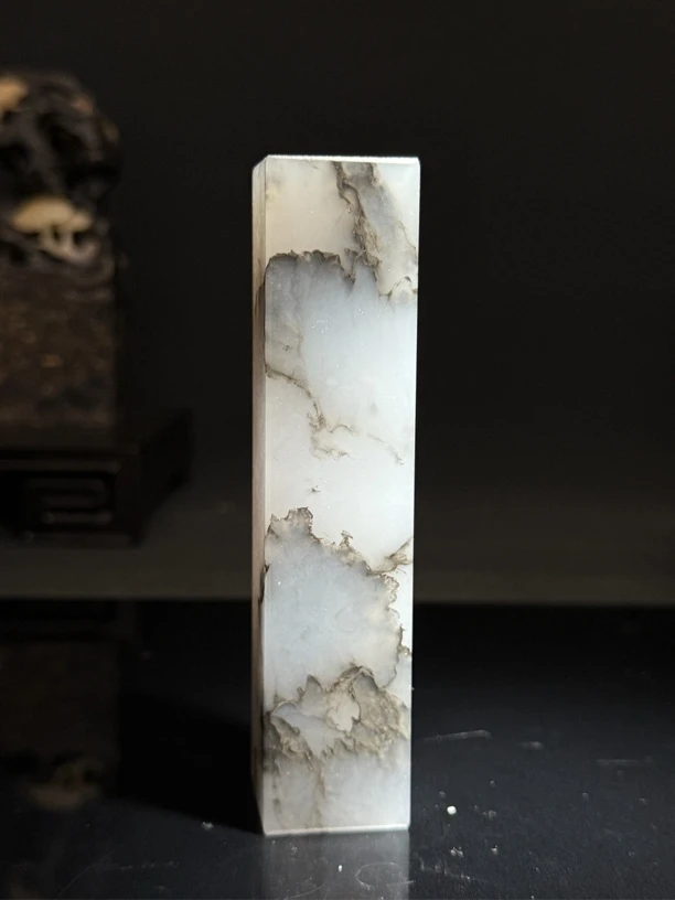 云南水墨冻印石印章2.5×2.5×11.7