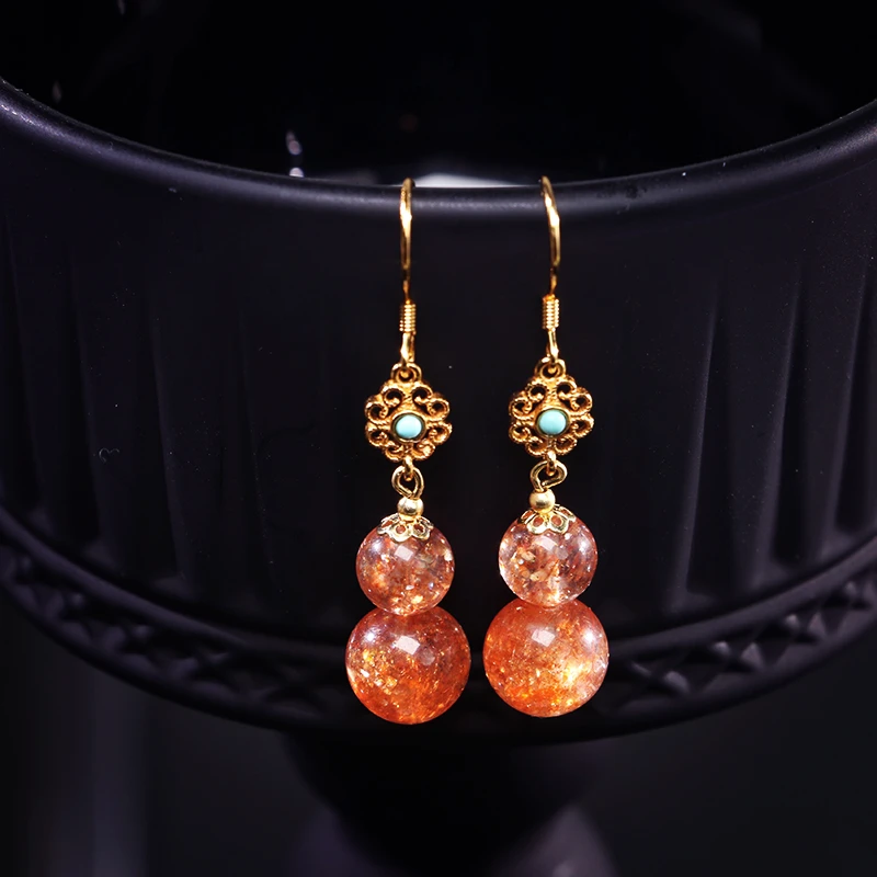 【大蕾蕾推荐】金太阳葫芦耳坠/对-多样性发其一