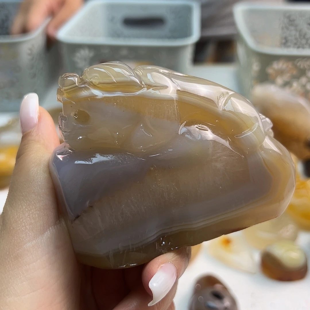 玛瑙/玉髓未镶嵌吊坠(不含链)