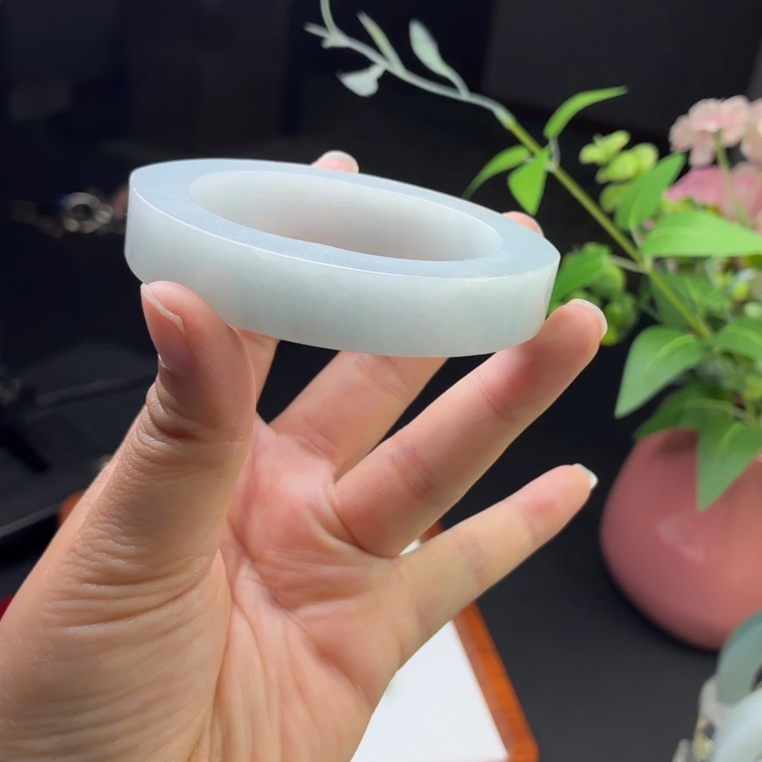 定制翡翠未镶嵌手镯缅甸a货翡翠手镯