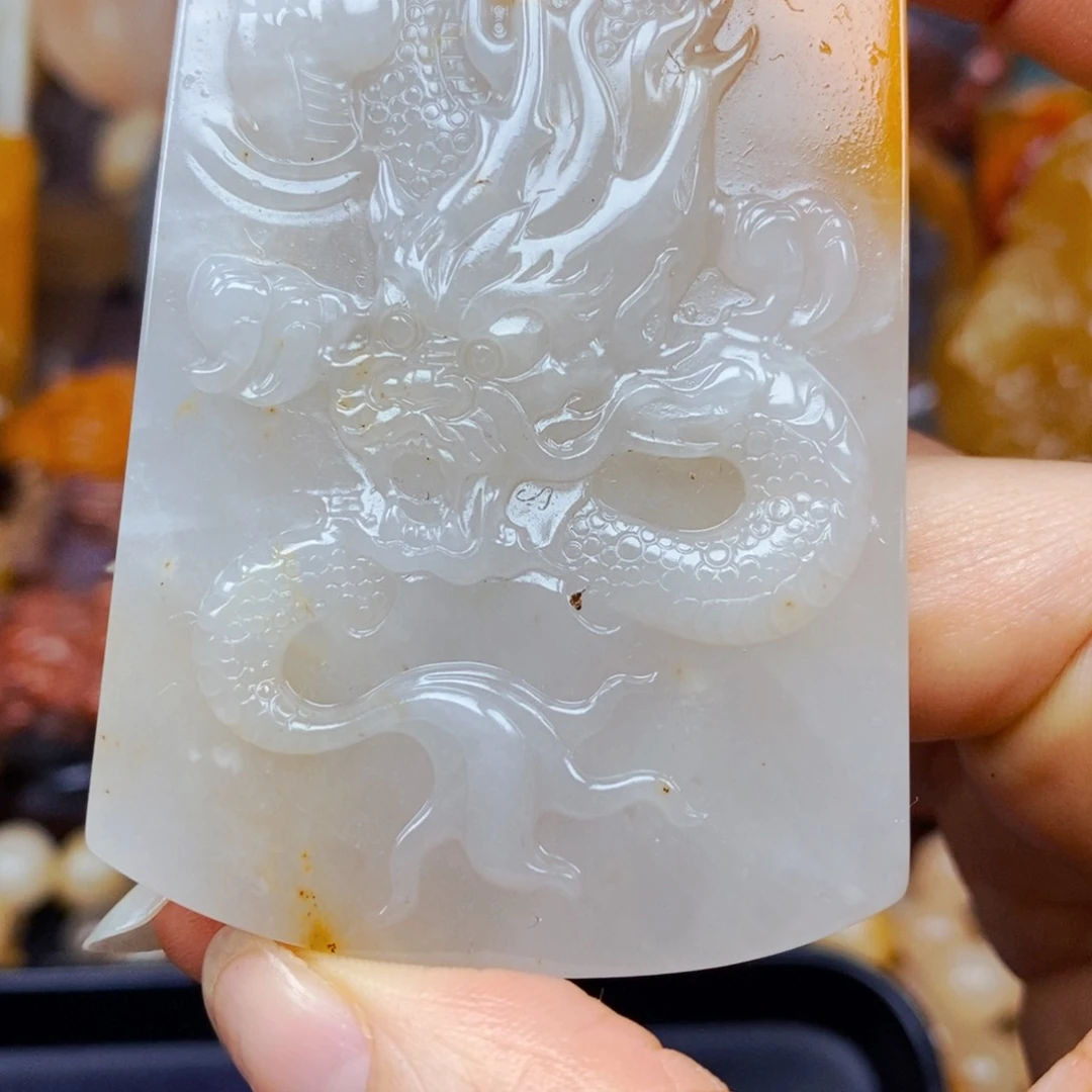 石英质玉（黄龙玉）未镶嵌项链