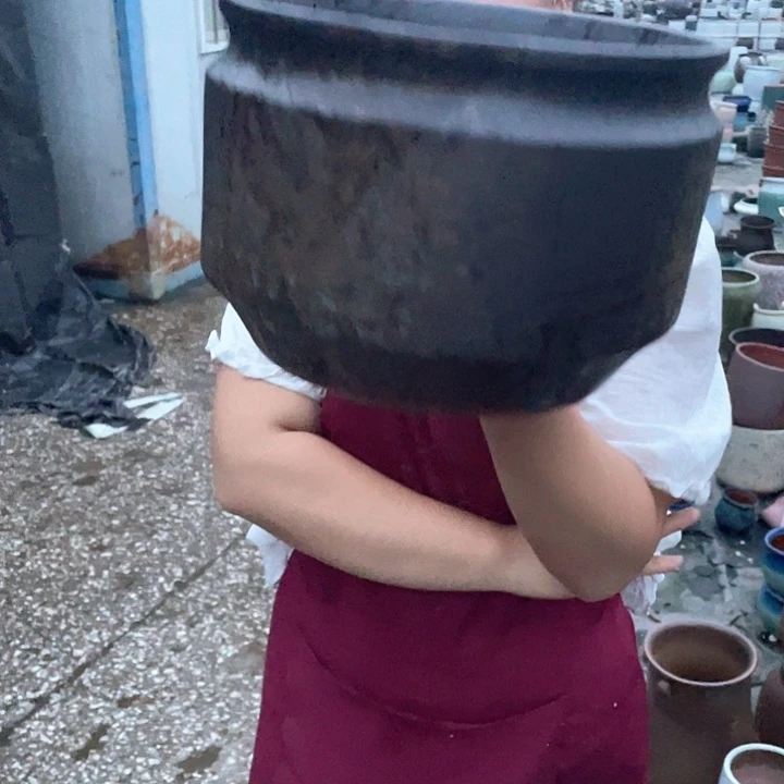 紫砂花盆口25高18正品正品