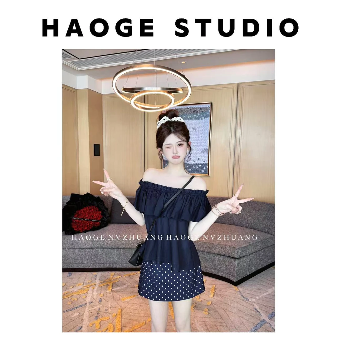 浩哥严选●晨曦HGX5SY2122A上衣预简版小众露肩设计感夏季显瘦时尚