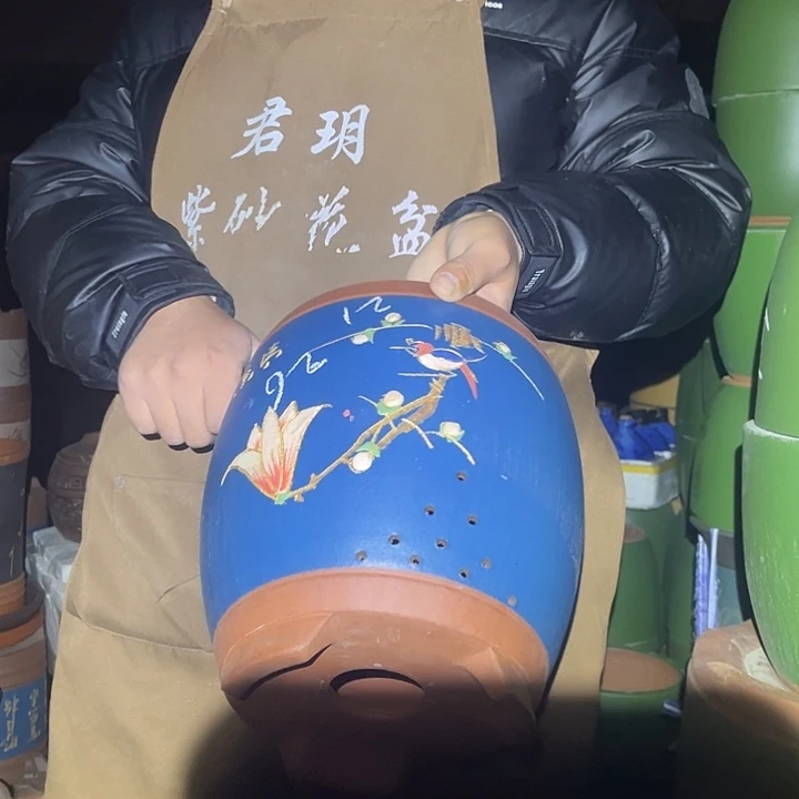 紫砂紫砂花盆盆栽