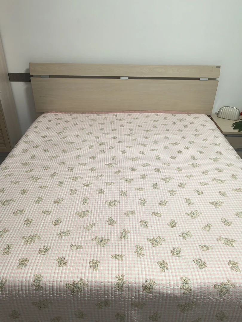 【粉色泰迪熊】200*230秋冬四季多功能加厚床盖