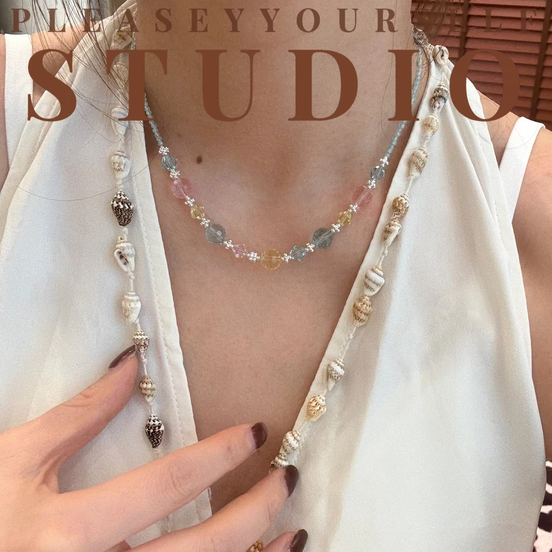 铜合金项链 「星愿」夏苒原创设计春夏彩色度假风设计感百搭项链
