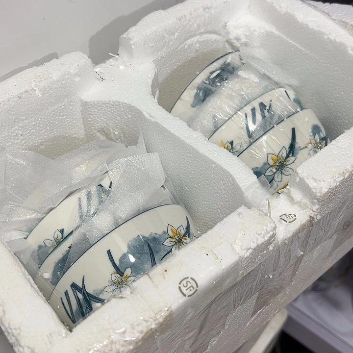 陶瓷8只装高温瓷米饭碗