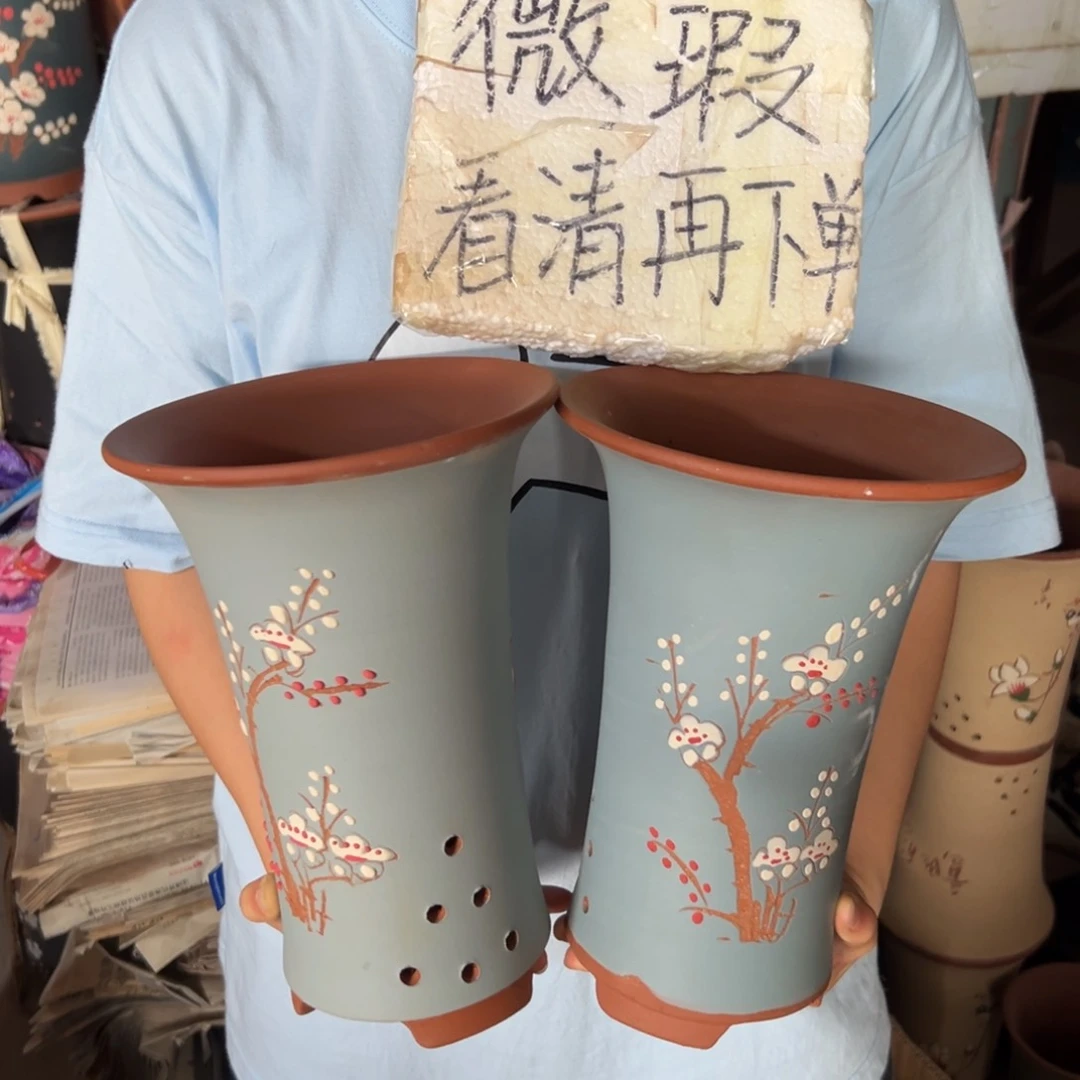 宜兴川阁紫砂花盆