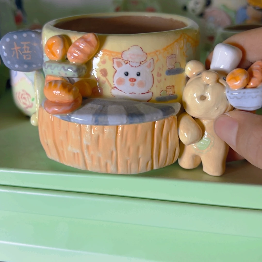 老梧家的手工多肉花盆