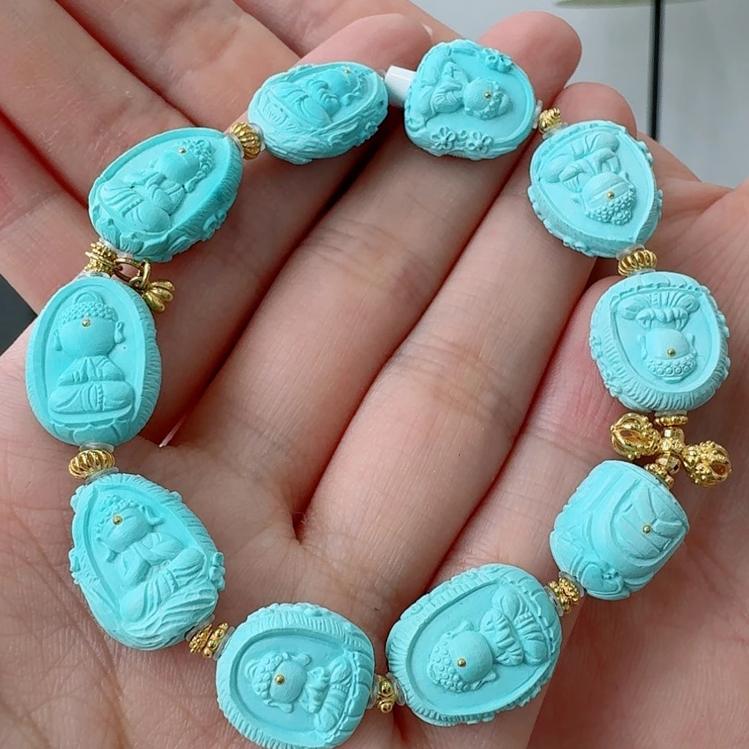 未镶嵌绿松石珠宝奇石