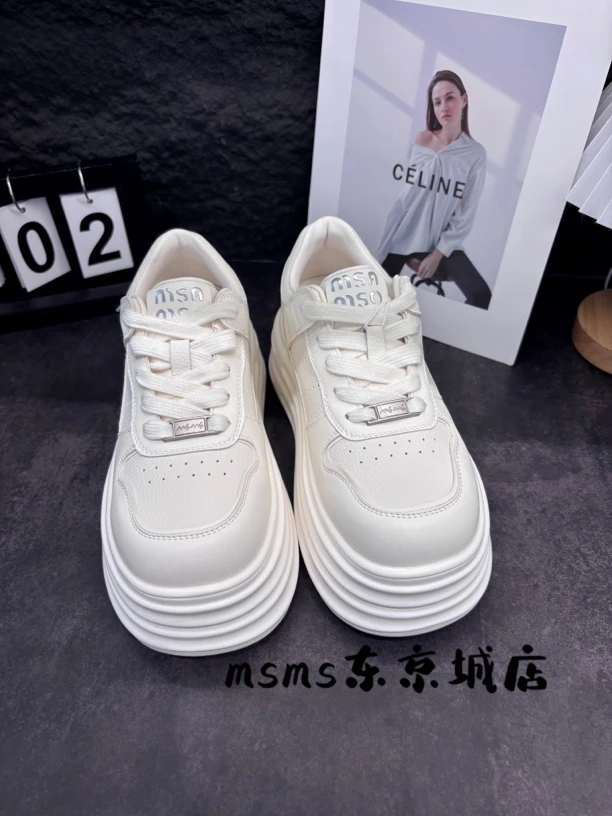 玛莎玛索早秋新款松糕厚底休闲百搭女士板鞋