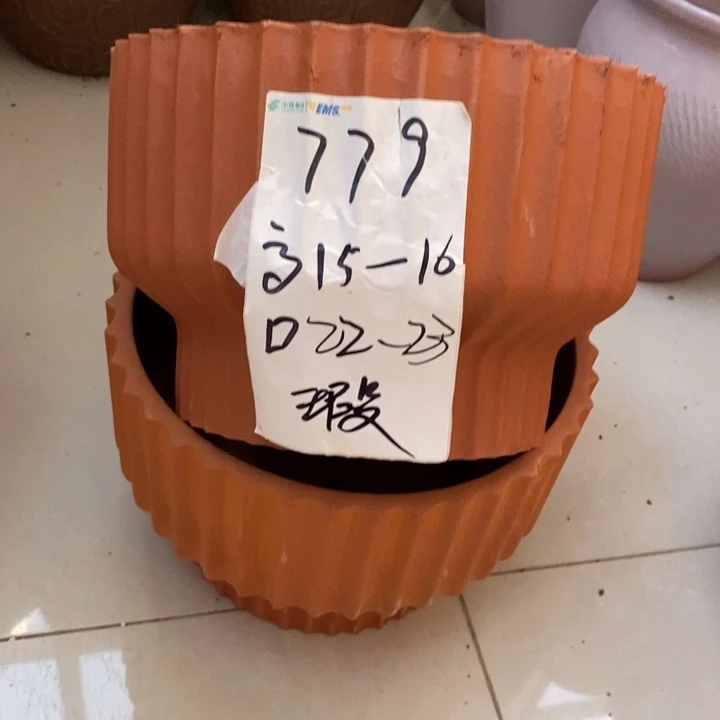 粗陶红陶绿植花盆779